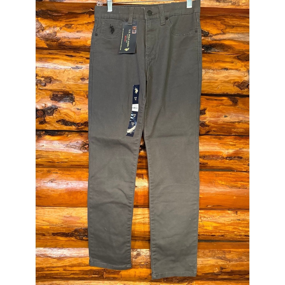 U.S. Polo Assn. Grey Straight Leg Pants‎ Size 12